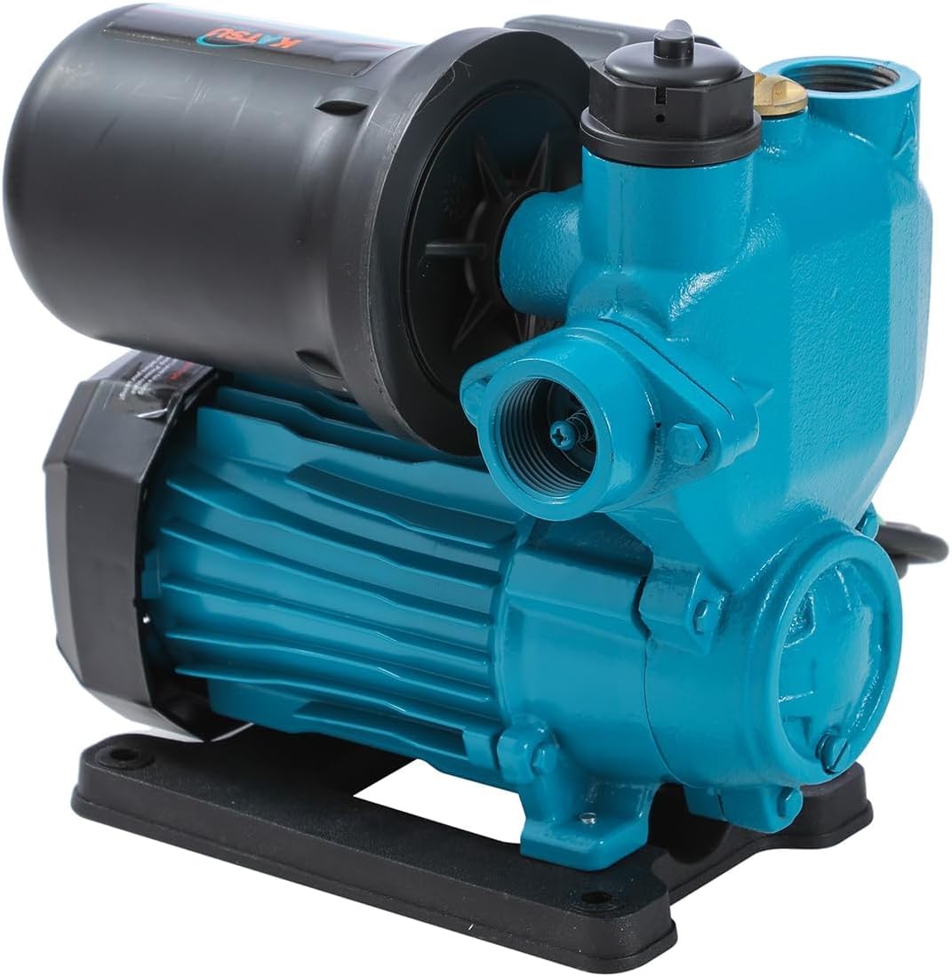 Water-overdrukpomp – Drukverhoger – Waterpomp – Huiswaterpomp – Tuinpomp – Automatische Start – Zelfaanzuigend – 370 W – Instelbare Drukregeling