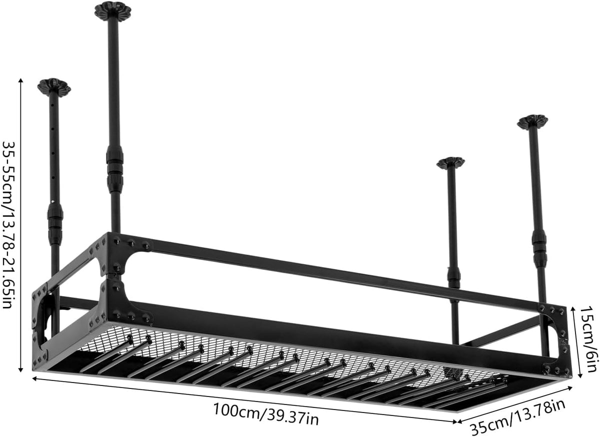 Wijnhouder Wandmontage – Wijnrek Muur – Glazenhouder – Wandplank Wijn – Industrieel Vintage Design – Verstelbare Hoogte 35-55 cm – Robuust IJzer 50 kg Draagkracht