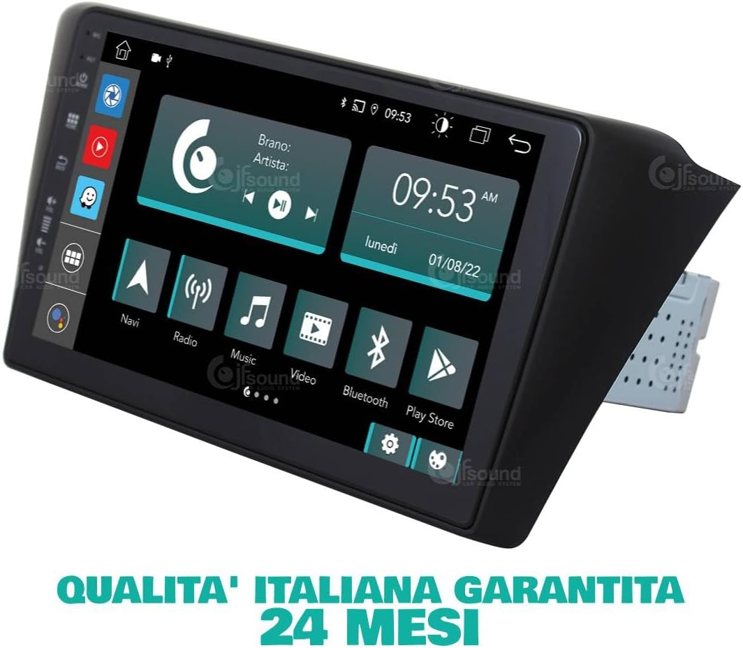 Autoradio Skoda Fabia – Multimedia Systeem – Navigatie – Bluetooth Radio – Touchscreen – 9 Inch – 8-Core Processor – CarPlay & Android Auto