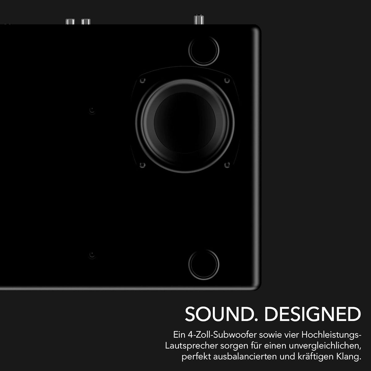 sonoro Prestige compact systeem met cd-speler (FM, DAB Plus, Spotify, Deezer), mat zwart