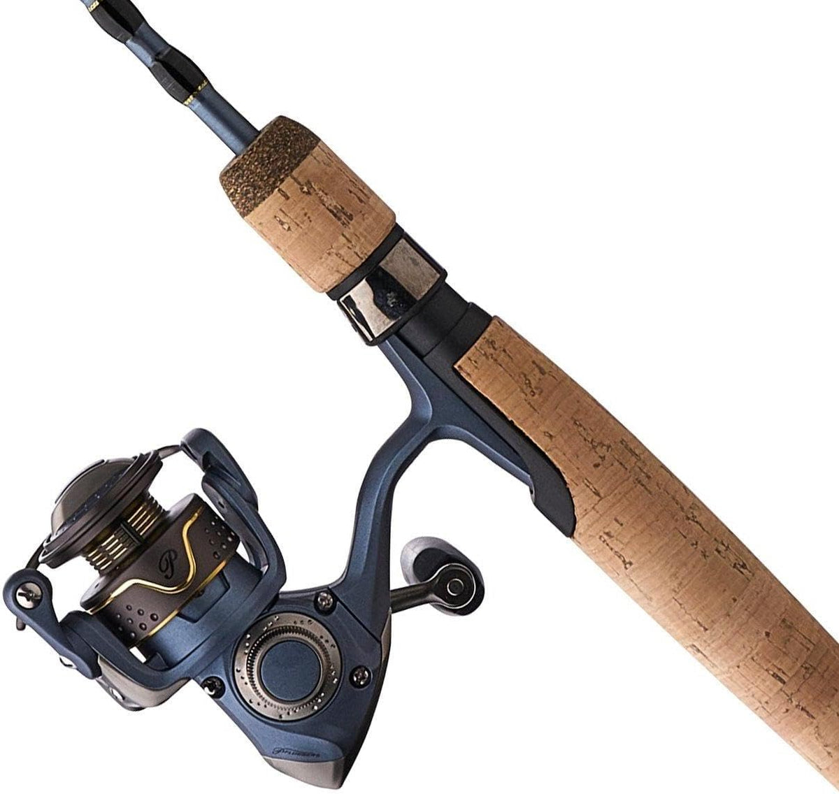 Pflueger 4'8" President Spinning Reel en Rod Combo, Ultra Light, 2-delige Grafietstaaf, Maat 20 Reel, Aluminium Spoel