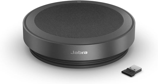 Jabra Speak2 75 Draadloze Bluetooth-luidsprekertelefoon - Draagbare luidspreker met 4 ruisonderdrukkende microfoons, 65 mm full-range luidsprekers en USB-A Bluetooth-adapter - gecertificeerde