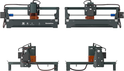Genmitsu Lasergraveermachine Kortek 2,5W ±0,01mm Hoge precisie, 200x150mm, draagbare graveermachine voor doe-het-zelf hout, leer, papier, bladeren, vezels
