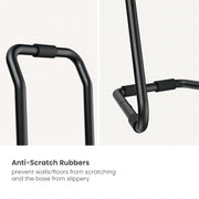 Fietsstandaard - Fiets Montagestandaard - Fietshouder - voor 2 Fietsen - Volledig Instelbare - Wandhouder - Ideaal voor MTB - Hybride Fietsen - Verticale Fietsstandaard - Houdt tot 40 kg - 66.5 x 55.8 x 219 cm - Zwart