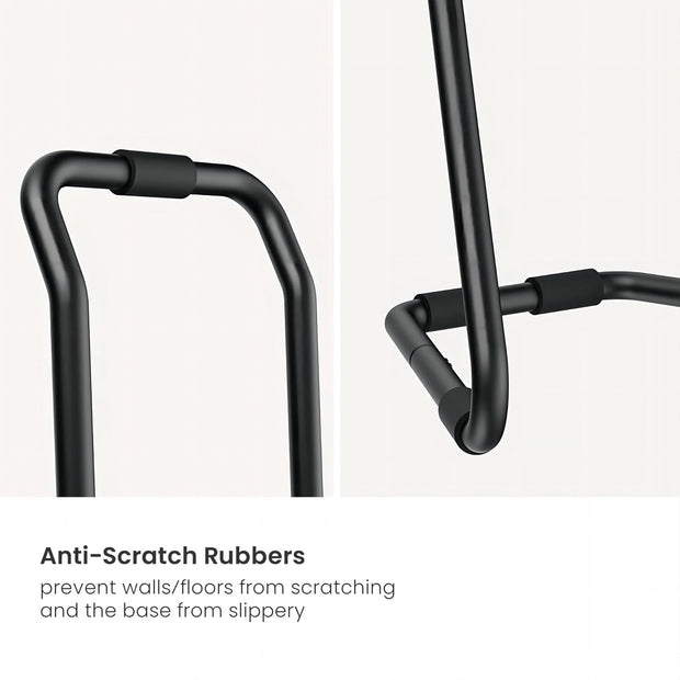 Fietsstandaard - Fiets Montagestandaard - Fietshouder - voor 2 Fietsen - Volledig Instelbare - Wandhouder - Ideaal voor MTB - Hybride Fietsen - Verticale Fietsstandaard - Houdt tot 40 kg - 66.5 x 55.8 x 219 cm - Zwart