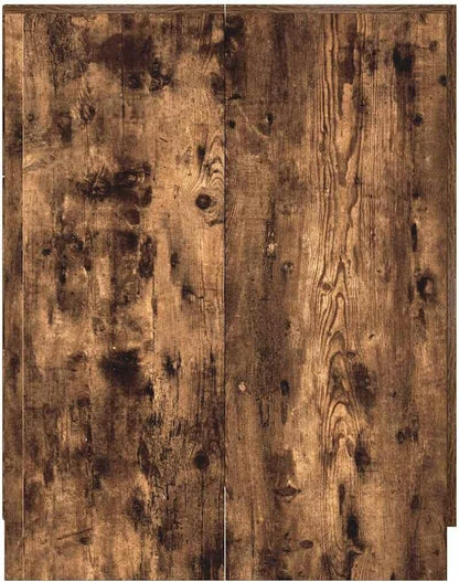 Wasmachinekast – Badkamerkast – Opbergkast – Kast – Waskast – Gerookt Eiken – Stevig Bemaakt Hout – Compact 71x71,5x91,5 cm
