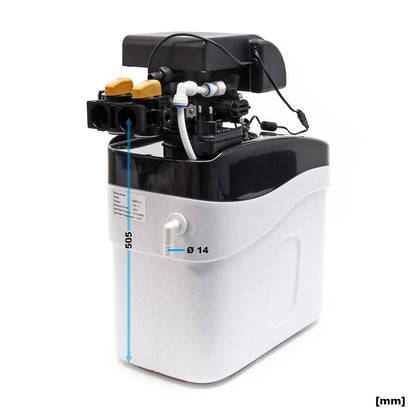Waterontharder – Waterontkalker – Ontkalkingssysteem – Ionenwisselaar – Zachtwatersysteem – 800 Liter Per Uur Capaciteit – Automatische Regeneratie Met 12 Kg Pekeltank