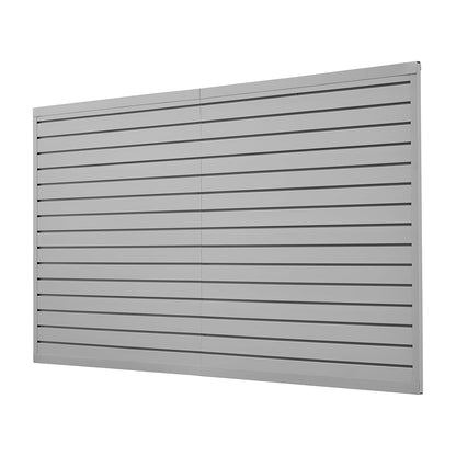 VEVOR Gereedschapswand, 1225 x 2450 x 20 mm, pvc-garagelamellenwand met accessoires, 136 kg per plaat, lamellenwandpaneel met koppelingsstructuur en doe-het-zelf-gesneden, geschikt voor opslag en