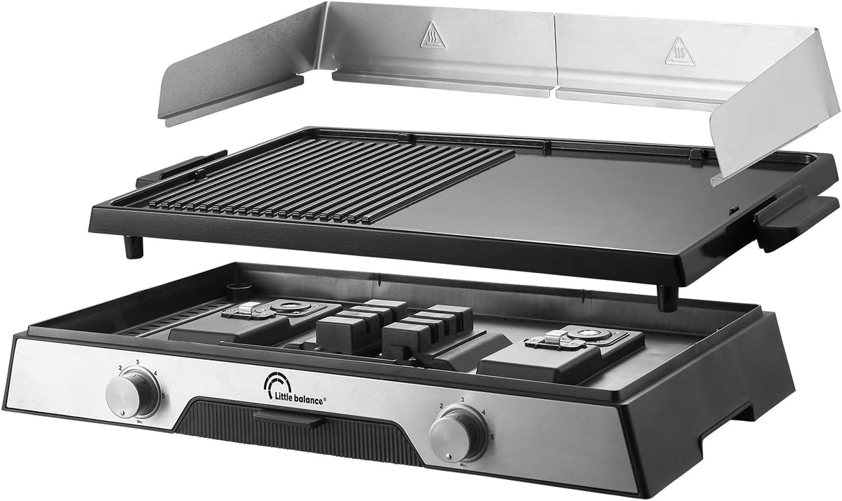 Innov 2200 Elektrische grillplaat - LITTLE BALANCE - 8735 - PFAS-vrij microkeramiek