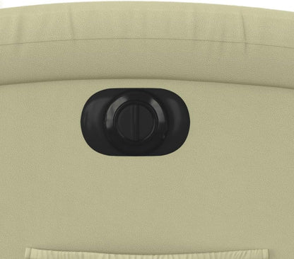 Elektrische Relaxfauteuil – Relaxstoel – Fauteuil – Ligstoel – TV Stoel – Echt Rundsleder – Elektrische Verstelling – Crème Kleur