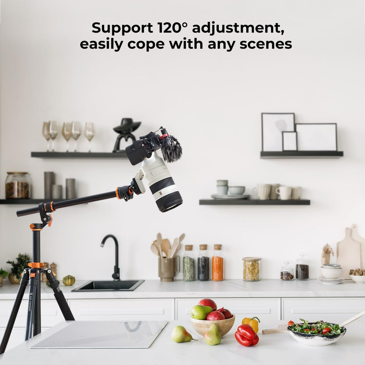Camerastatief – Fotostatief – Tripod – Driepootstatief – 230 Cm Maximaal – Afneembare Monopod