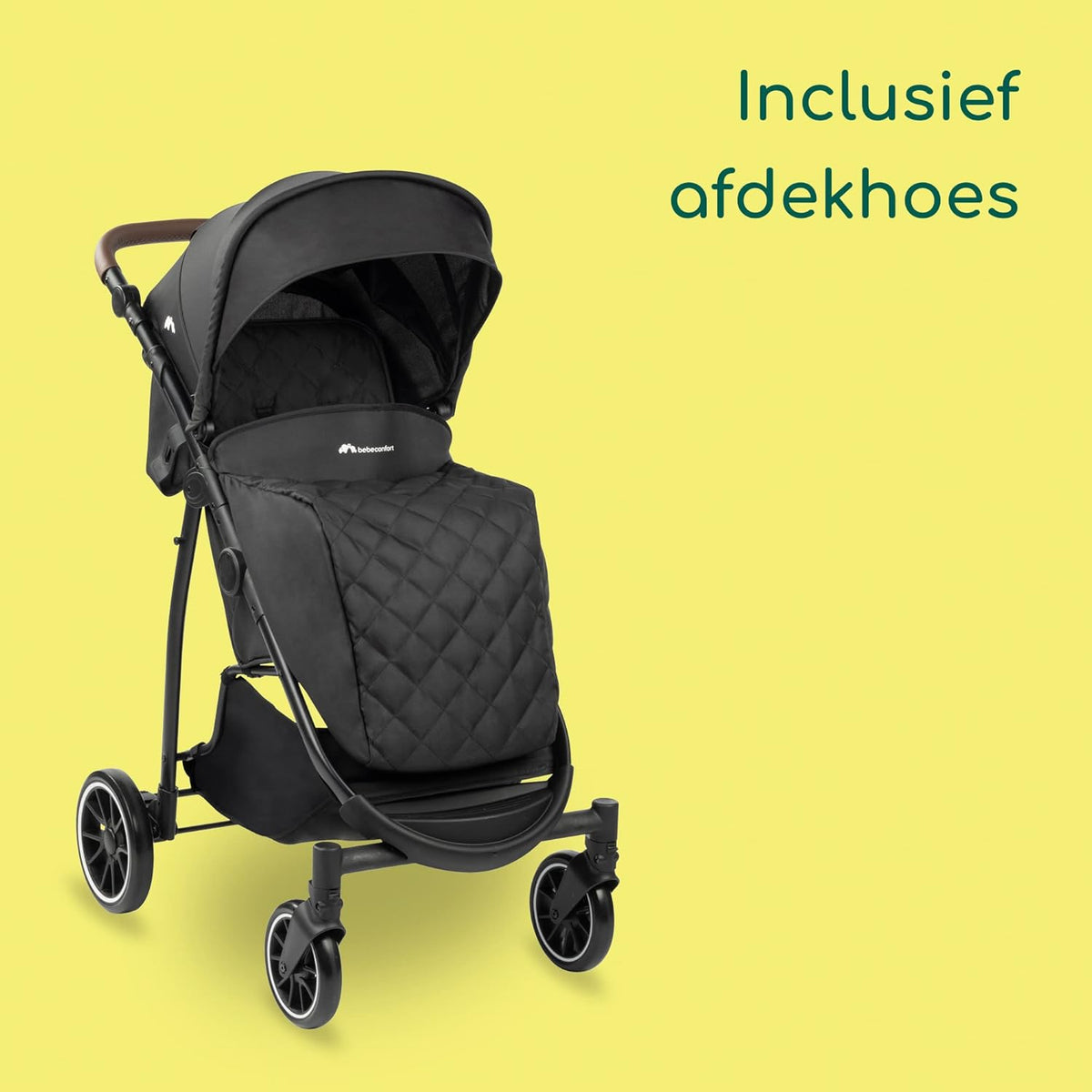 Bebeconfort Ingenious, Kinderwagen vanaf de geboorte, Compacte kinderwagen, Kinderwagen met vlakke ligstand, Vanaf de geboorte tot circa 4 jaar, Tot 22 kg, Major Black