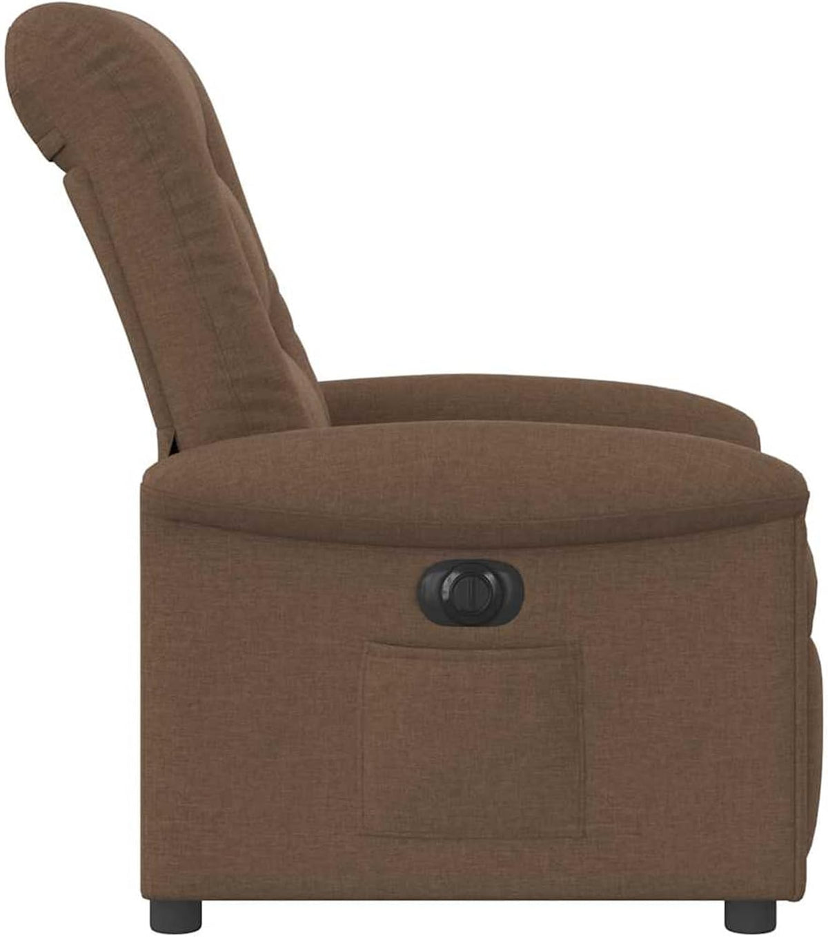 Gecheer Relax Chair Electric Brown Fabric, Recliner Chair Television Chair Reading Chair for Living Room Bedroom Reading Corner Guest Room 3303238