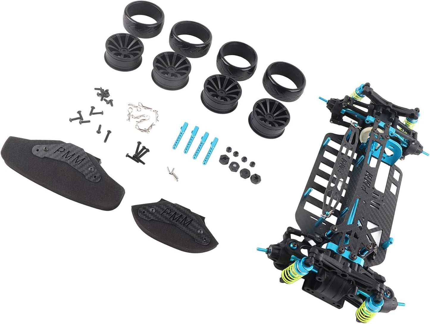 RC Auto Frame – RC Drift Frame – RC Wielbasis – RC Carrosserie – RC Onderstel – Koolstofvezel Chassis – Hoge Duurzaamheid – Krasbestendig
