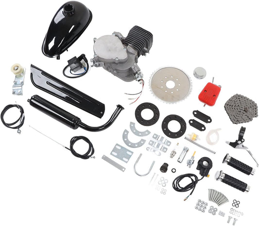 Gas Bike Engine Kit, 100cc Energiebesparende Complete Bike Engine Kit Gewijzigd 150 Mijl per Gallon Superbrandstofzuinig voor Mountainbikes