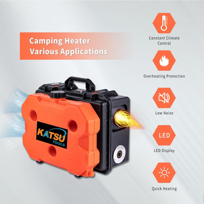 Dieselluchtverwarming – Dieselverwarmer – Luchtkachel – Camperkachel – Vrachtwagenverwarmer – 8 kW Vermogen – LCD-Display & Afstandsbediening
