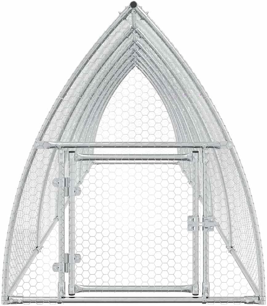 Kooi voor Kippen – Kippenhok – Buitenren – Dierenverblijf – Kippenren – Verzinkt Staal – Robuust & Weerbestendig – 600 x 105 x 120 cm