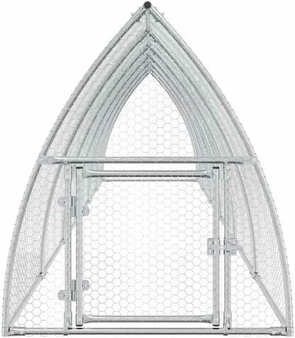 Kooi voor Kippen – Kippenhok – Buitenren – Dierenverblijf – Kippenren – Verzinkt Staal – Robuust & Weerbestendig – 600 x 105 x 120 cm