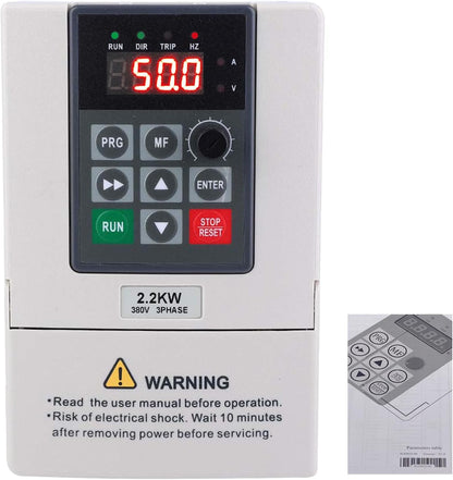 Omvormer 220 380,2,2 kW snelheidsregelaar, motor, eenfasige ingang 220 V, driefasige uitgang 380 V VFD omvormer variabele frequentieregelaar voor het regelen van het toerental van de motor