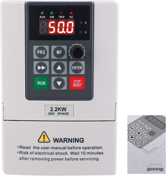 Omvormer 220 380,2,2 kW snelheidsregelaar, motor, eenfasige ingang 220 V, driefasige uitgang 380 V VFD omvormer variabele frequentieregelaar voor het regelen van het toerental van de motor