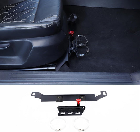 Onder Co-Pilot Seat Brandblusser Montagebeugel Compatibel met SEAT Leon 2008-2012 Aluminium Verstelbare Quick Release Roll Bar Brandblusser Fleshouder