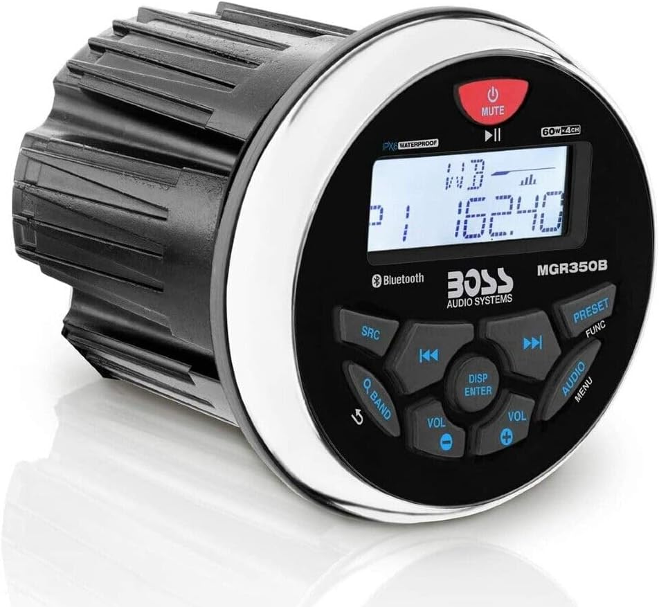 Maritieme Audio-Set – Marine Kit – Boot Stereo – Maritieme Radio – Speakerset – IPX6 Waterbestendig – Bluetooth, AM/FM En NOAA-weerband