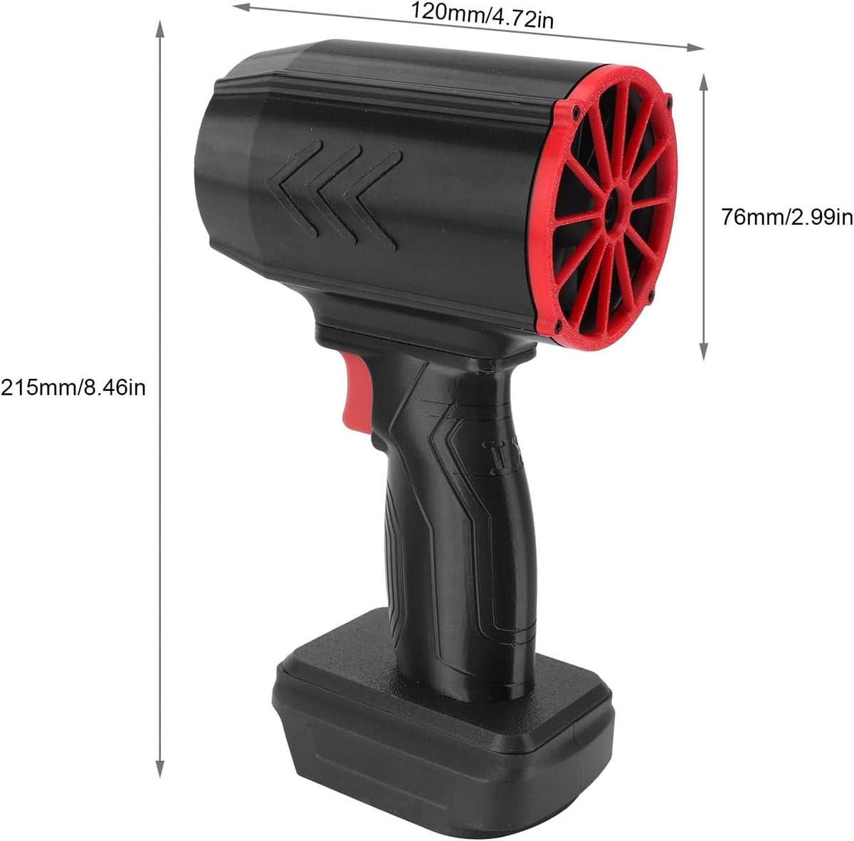 Elektrische Luchtblazer – Draadloze Blazer – Luchtpistool – Turbo Ventilator – Stofverwijderaar – Lichtgewicht 615g – Krachtige 64mm Brushless Motor