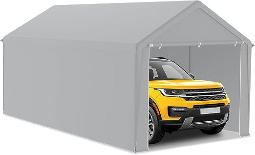 Garage Tent – Carport – Schuurtent – Opslagtent – Partytent – 3 x 6 Meter – Stevig Gegalvaniseerd Stalen Frame – Waterafstotend UV-bestendig PE Dakzeil