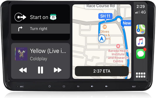 Android Autoradio – Autoradio – Dubbele DIN-Radio – Multimediasysteem – Radio Met Scherm – Draadloze Smartphonekoppeling – 9 Inch IPS-Touchscreen Met Bluetooth 5.0 En GPS-Navigatie