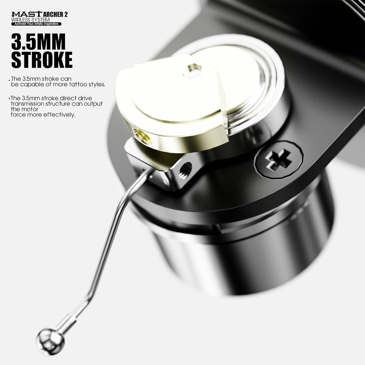 Draadloze Tattoomachine – Tattoo Pen – Rotary Machine – Tatoeëerpen – Tattoo Gun – Borstelloze Motor – 2000mAh Accu Met Smart Scherm