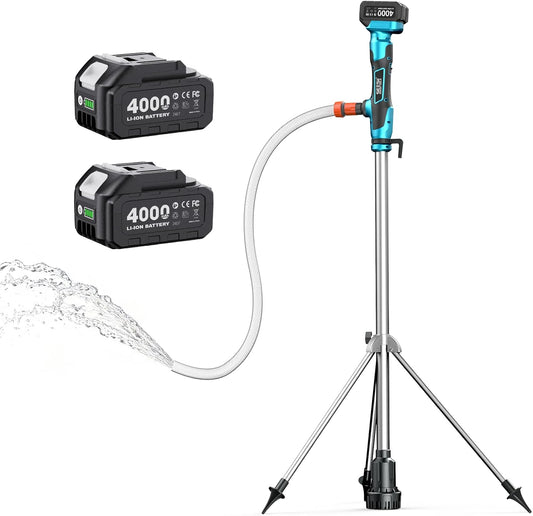 Seesii Regentonpomp draadloze staaf waterpomp met statief