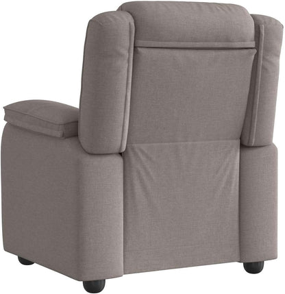 Gecheer Relax Chair Taupe Fabric, Recliner TV Chair Sleeping Chair for Living Room Cinema Night Seniors 4015707 - QUORE
