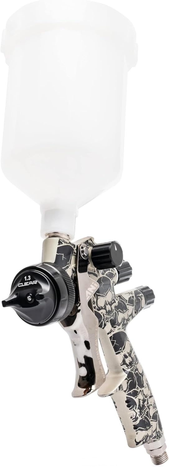Air Pressure Spray Gun – Verfspuit – Spuitpistool – Lakspuit – HVLP Spuit – 1.3 mm Nozzle – Transparante Luchtkap – Verstelbare Spuitmodi