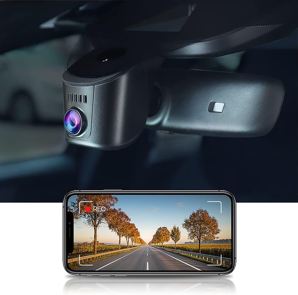 FITCAMX Dash Cam compatibel met Porsche 911 (992) Cayenne (9YA 9Y0 9Y3) Panamera (971) Taycan, 4K WiFi-video UHD, OEM-accessoires, parkeermonitor, Wireless Plug & Play, 64GB-kaart