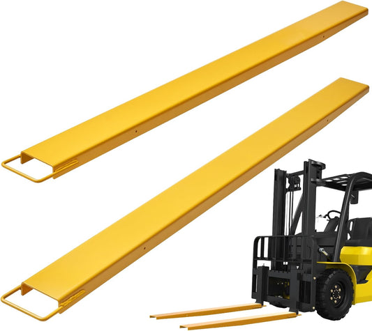 VEVOR Forklift Extensions, 84 Inch Fork Extensions, 5.5 Inch Width, Robust Fork Extensions for Forklifts, 1 Pair Forklift Extensions for Forklift Trucks