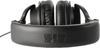 512 Audio Academy Over-Ear, Closed-Back Studio Monitor Headphones for Recording, Podcasting or Broadcasting