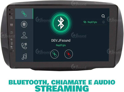 Autoradio Smart 453 – Autofonie – Multimedia Systeem – Navigatiesysteem – Touchscreen Radio – 9 Inch Scherm – 8-Core Processor – Apple CarPlay & Android Auto