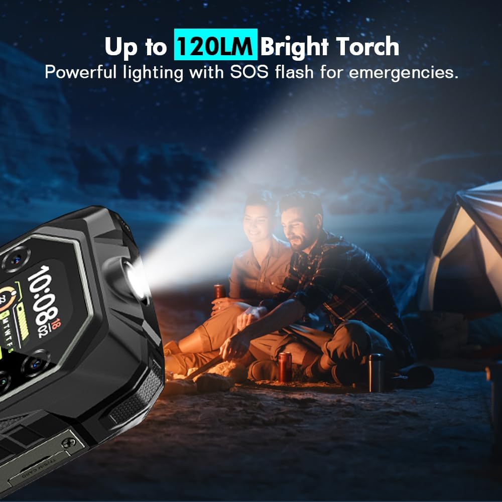 Blackview Rock 1 Android 16 Outdoor mobiele telefoon zonder abonnement, 24GB + 256GB/2TB Outdoor Smartphone Gemini AI, 15000mAh, 20MP + 16MP, 6,56" HD+ Dual Pantalla, IP68 waterdichte
