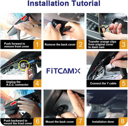 Dashcam – Autocamera – Dashboardcamera – Auto Camera – Inbouw Dashcam – 4K 2160P UHD – Ingebouwde WiFi, G-Sensor & WDR