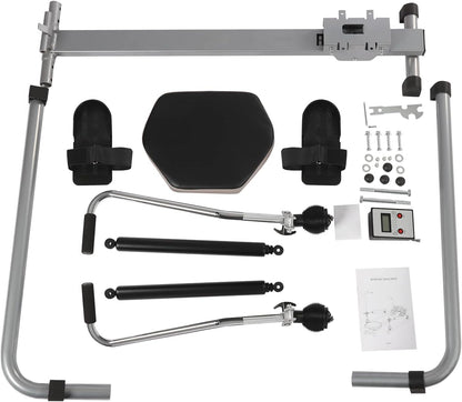 Silent home rowing machine, LCD data display, rowing machine for home, load capacity up to 120 kg for greater stability, easy assembly, the first choice for home fitness - QUORE