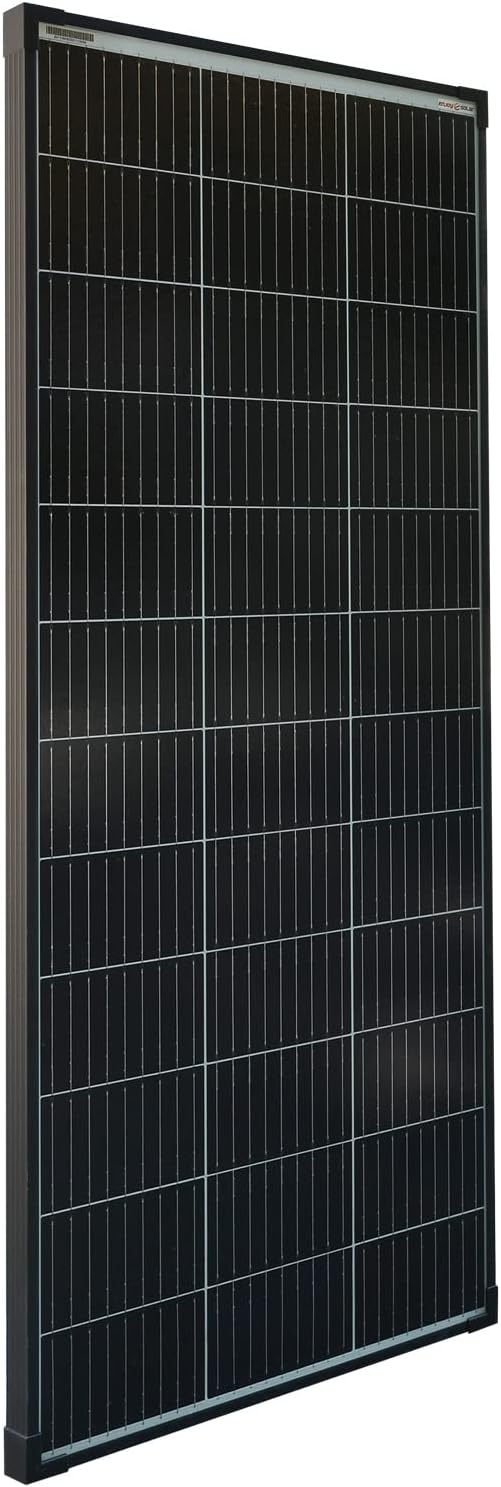 enjoy solar® Monokristallijn zonnepaneel 200W 12V, PERC 9BB – Ideaal voor campers, balkoninstallaties, tuinhuisjes, boten (Zwarte Rand)