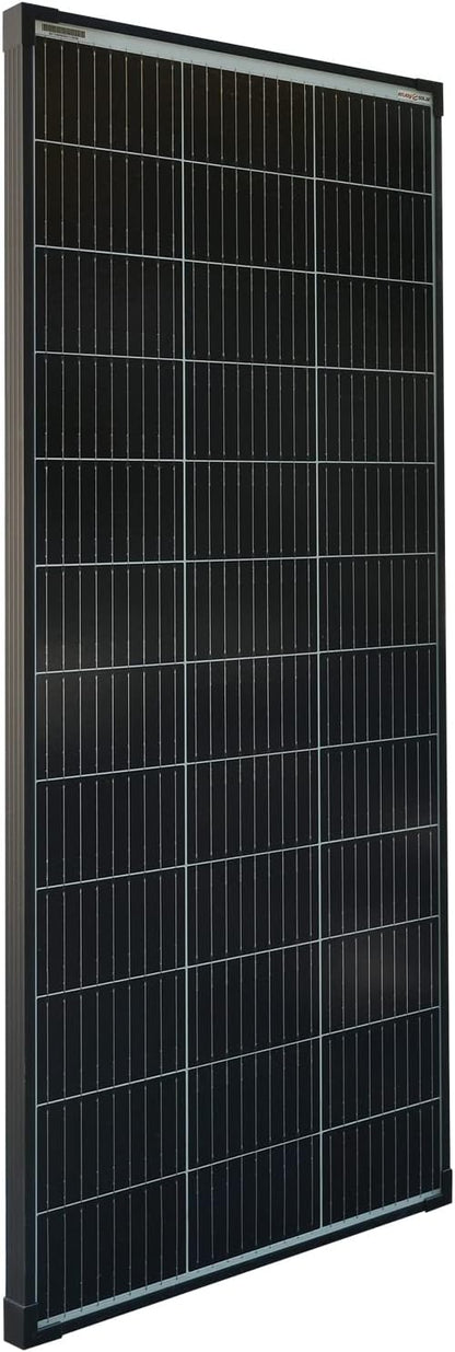 enjoy solar® Monokristallijn zonnepaneel 200W 12V, PERC 9BB – Ideaal voor campers, balkoninstallaties, tuinhuisjes, boten (Zwarte Rand)