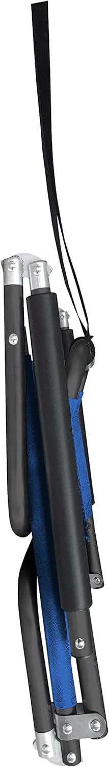 Neso XL strandstoelen, 2 stuks, extra groot, waterbestendig, met schouderriem en insteekvak, opvouwbaar (marineblauw)