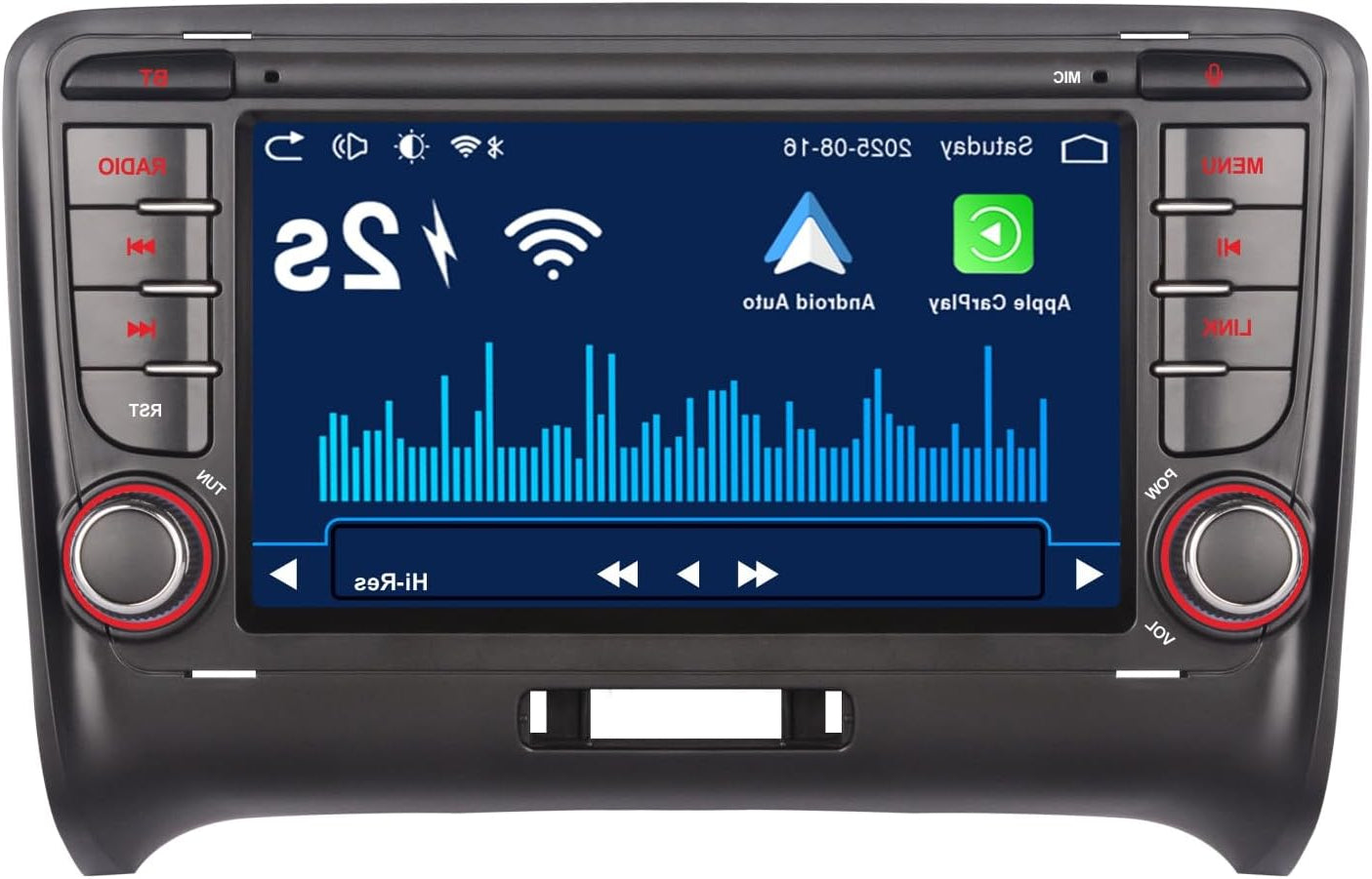 Autoradio Audi TT MK2 8J – Auto Stereo – Multimedia Systeem – Navigatie Radio – Inbouw Radio – Wireless CarPlay & Android Auto – IPS-Touchscreen & Snelle 3 Seconden Opstart