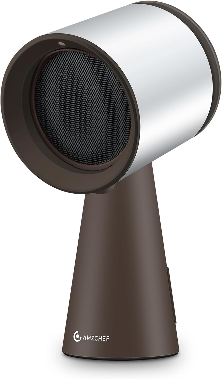 Draagbare afzuigkap – Tafelafzuigkap – Keukenafzuigkap – Dampkap – Keukenventilator – Bruin – 3 snelheden – 120 m³/h zuigvermogen