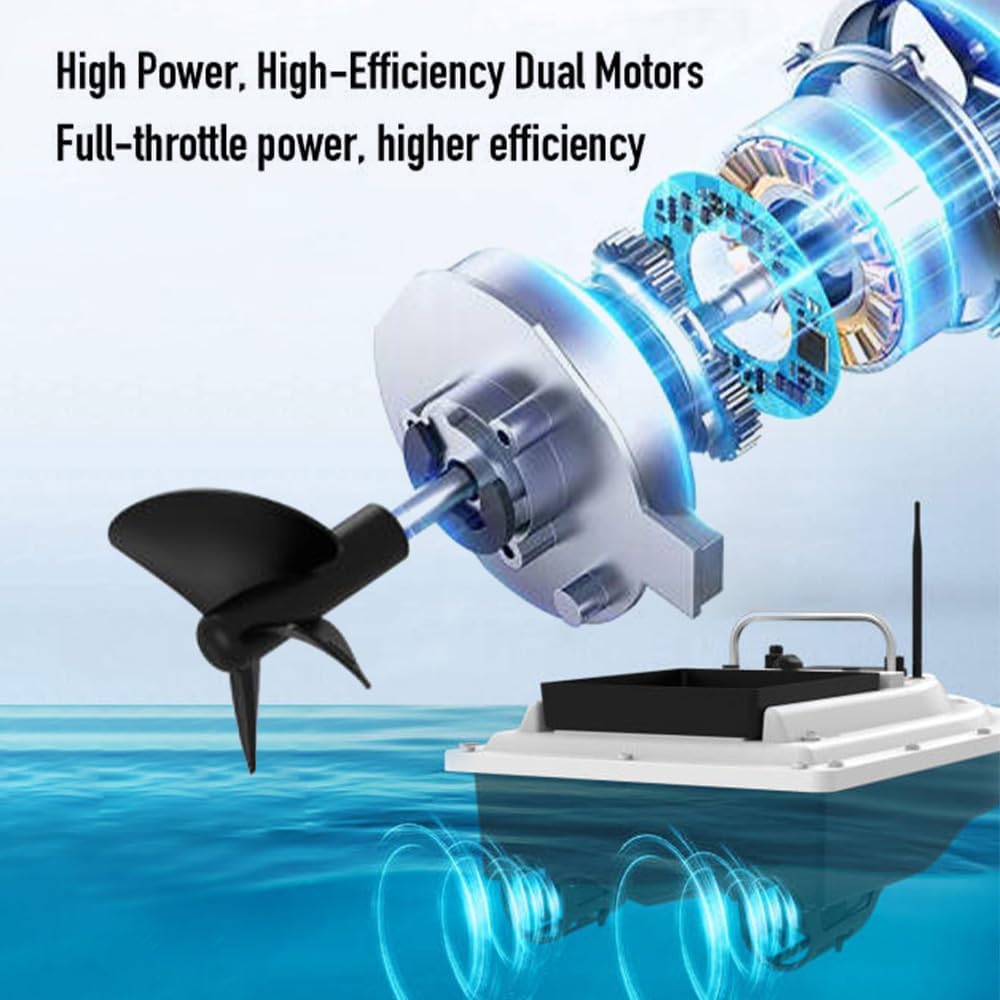 Kavolet GPS Aas Boot 500M RC Voederboot Vissen Lokken Leverboot Draadloze Afstandsbediening 12000mAh Batterij met Grote Capaciteit