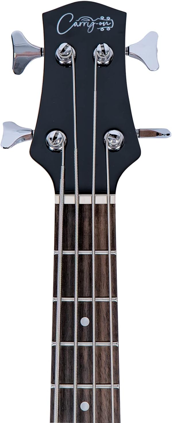 Carry-on By Blackstar Mini Elektrische Basgitaar Vintage Wit Perfect voor Kinderen en Volwassenen, Beginners en Reizen