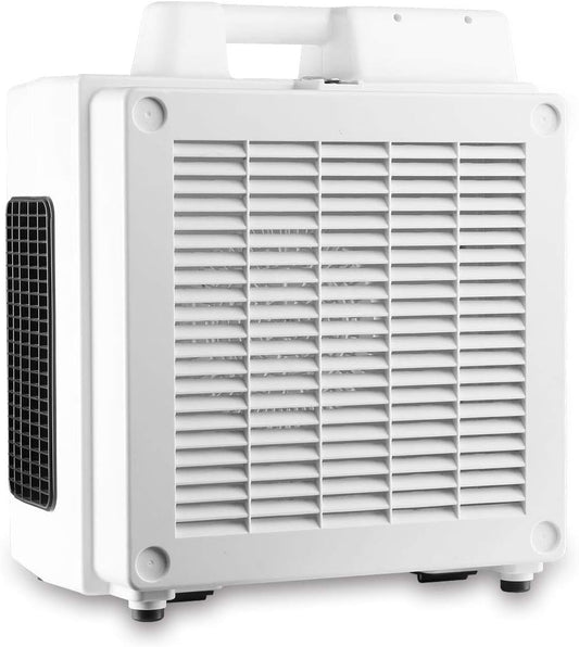 XPOWER X-3780 Air Mover Sealed Motor Low Profile Carpet Dryer - Air Blower Build-in GFCI Power Outlets & Hour Meter Dryer Floor Fan