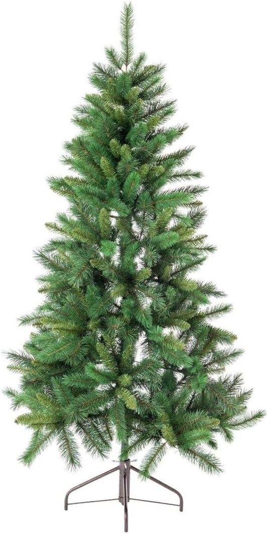 Kerstboom groen pvc metaal polyethyleen 210 cm