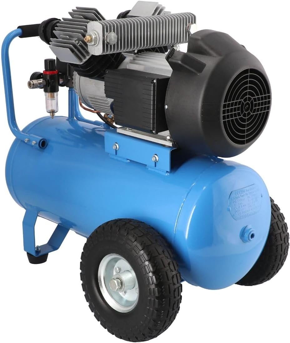 Compressor – Luchtcompressor – Persluchtcompressor – Mobiele Compressor – Oliegesmeerde Compressor – 50 Liter Drukvat – 3 pk 10 Bar